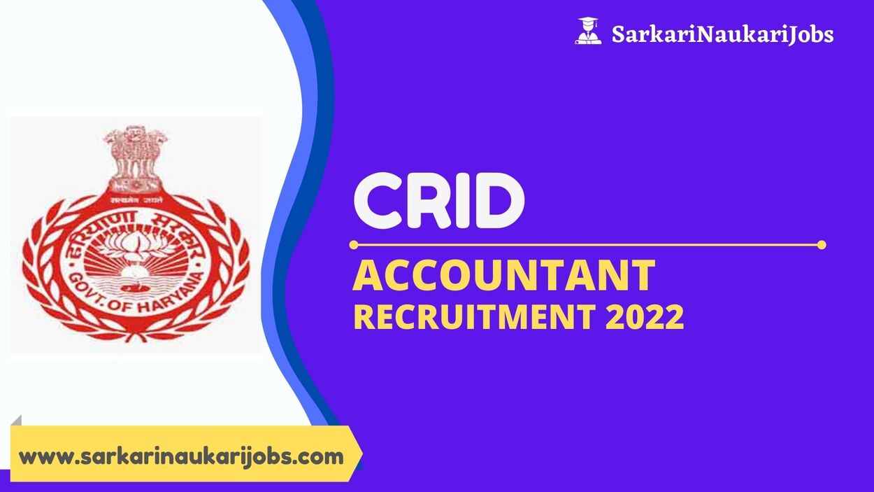 CRID Accountant Recruitment 2022