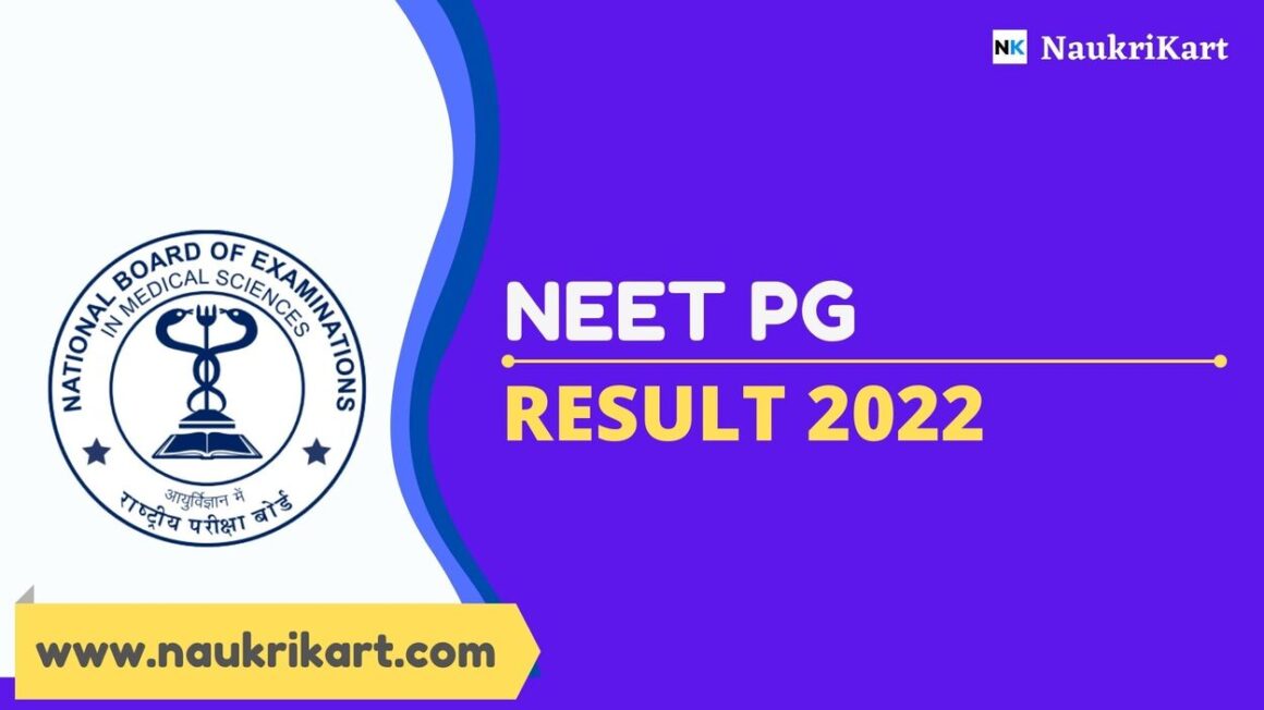 NEET PG Result 2022 Declared at nbe.edu.in; Details Here