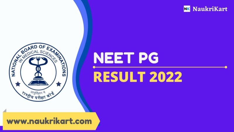 NEET PG Result 2022 Declared At Nbe.edu.in; Details Here