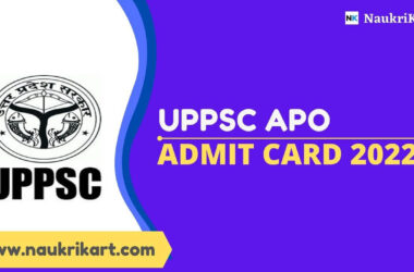 UPPSC APO Admit Card 2022