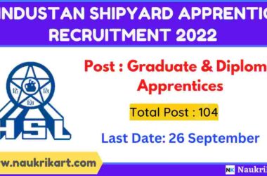 Hindustan Shipyard Apprentice Recruitment 2022