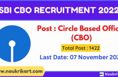 SBI CBO Recruitment 2022