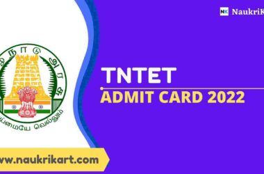 TNTET Admit Card 2022