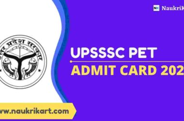 UPSSSC PET Admit Card 2022