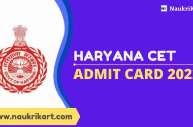 Haryana CET Admit Card 2022