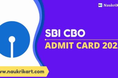 SBI CBO Admit Card 2022