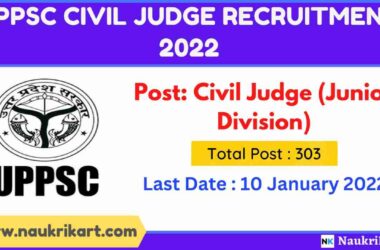 UPPSC Civil Judge Recruitment 2022