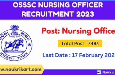 OSSSC Nursing Officer Recruitment 2023