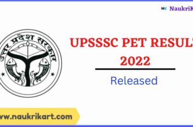 UPSSSC PET Result 2022