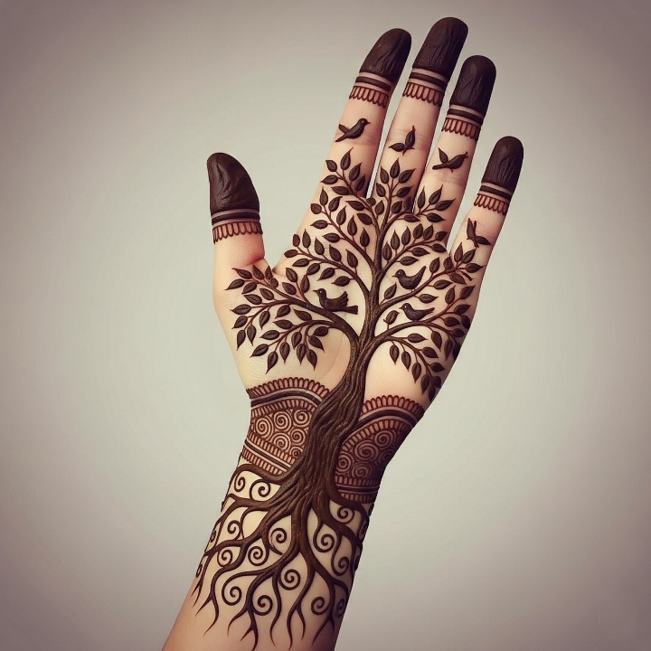 The Banyan Tree Silhouette Full Hand