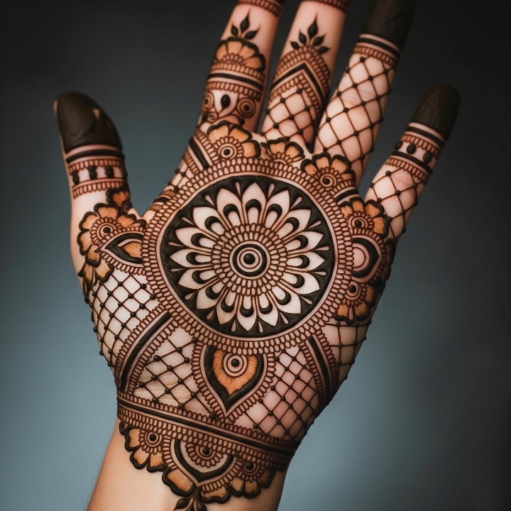 The Jaali Mandala Mix Full Palm